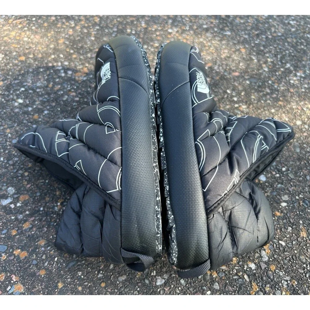 The North Face ThermoBall Traction Booties Men’s 7 Winter Boot Black White